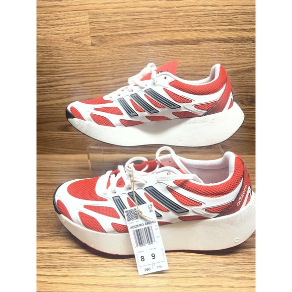 adidas Other - Adidas JI0308 Men's Sz 8 Women's Sz 9 White/Red Adizero Aruku Casual Shoes